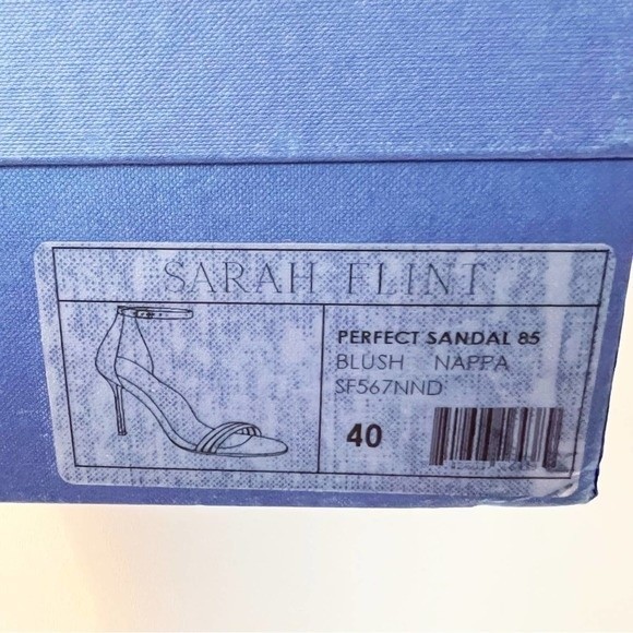 Sarah Flint Perfect Sandals 85mm Size 40 Blush Nappa NIB NEW - Picture 12 of 13